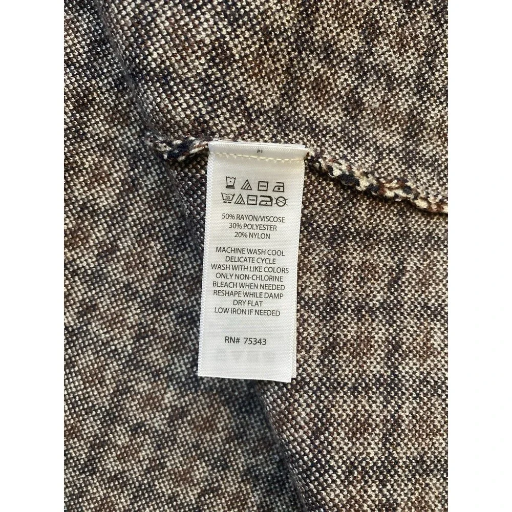 Sincerely Jules Viscose Houndstooth Blazer Black Brown Classic Staple Size XL